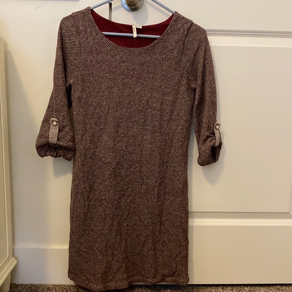 Miami dark red sweater dress size S